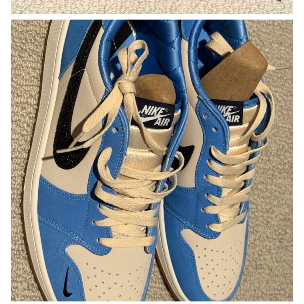 Nike Blue and Black Sneakers Premium Leather High-Top